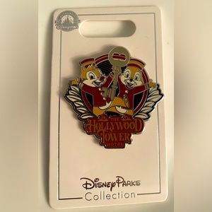 Disney Chip and Dale Pin - The Hollywood Tower Hotel - NEW